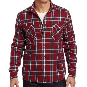 Lucky Brand Men's Cabin Plaid Woven Button Down Shirt